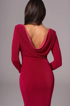 JLUXLABEL Berry/Mauve Ashton Reversible Maxi Dress