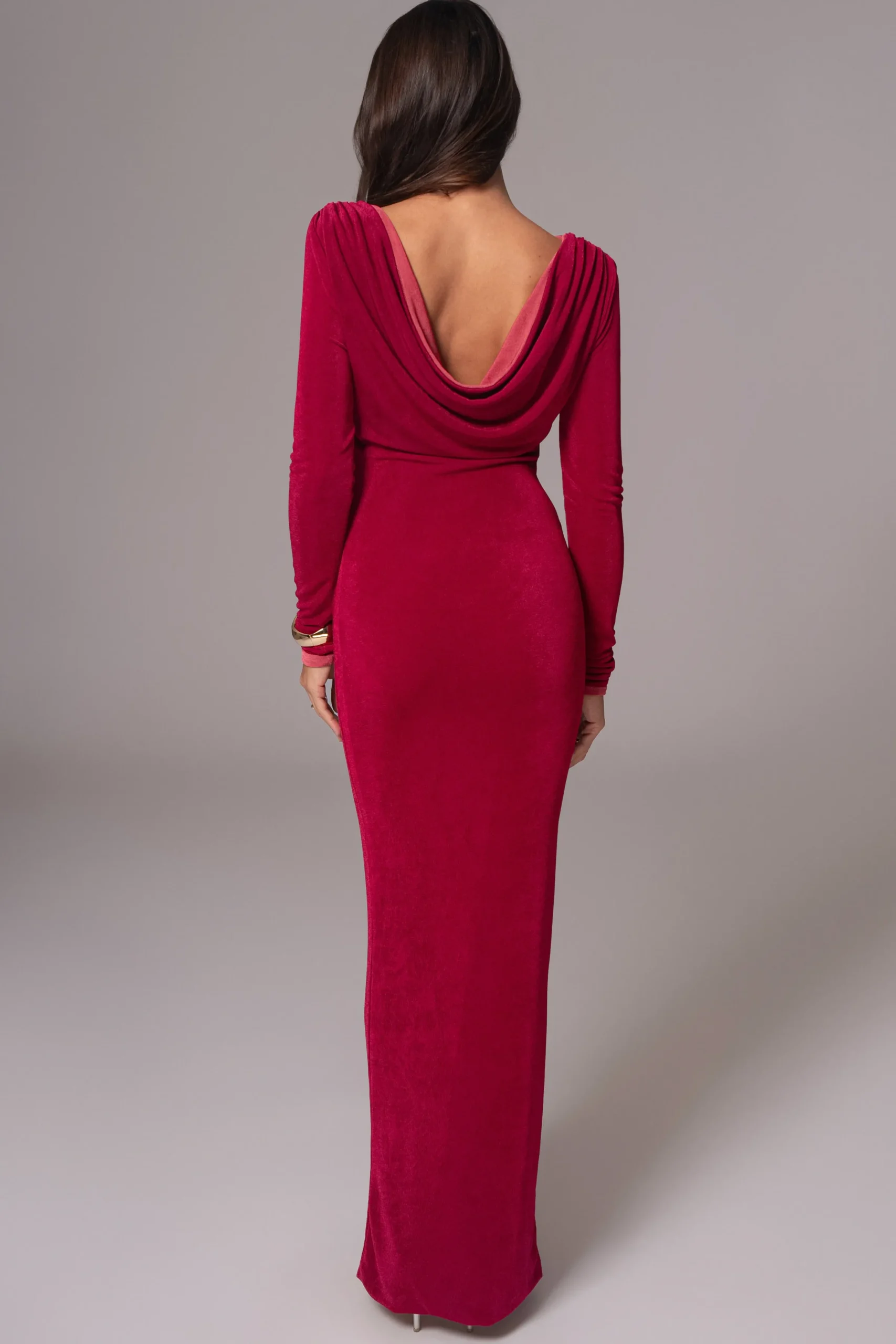 JLUXLABEL Berry/Mauve Ashton Reversible Maxi Dress