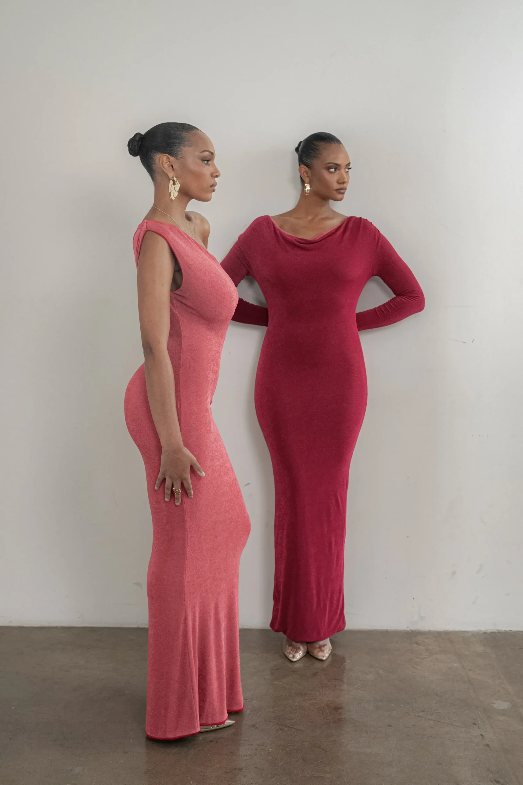 JLUXLABEL Berry/Mauve Ashton Reversible Maxi Dress