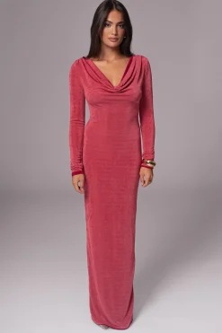 JLUXLABEL Berry/Mauve Ashton Reversible Maxi Dress