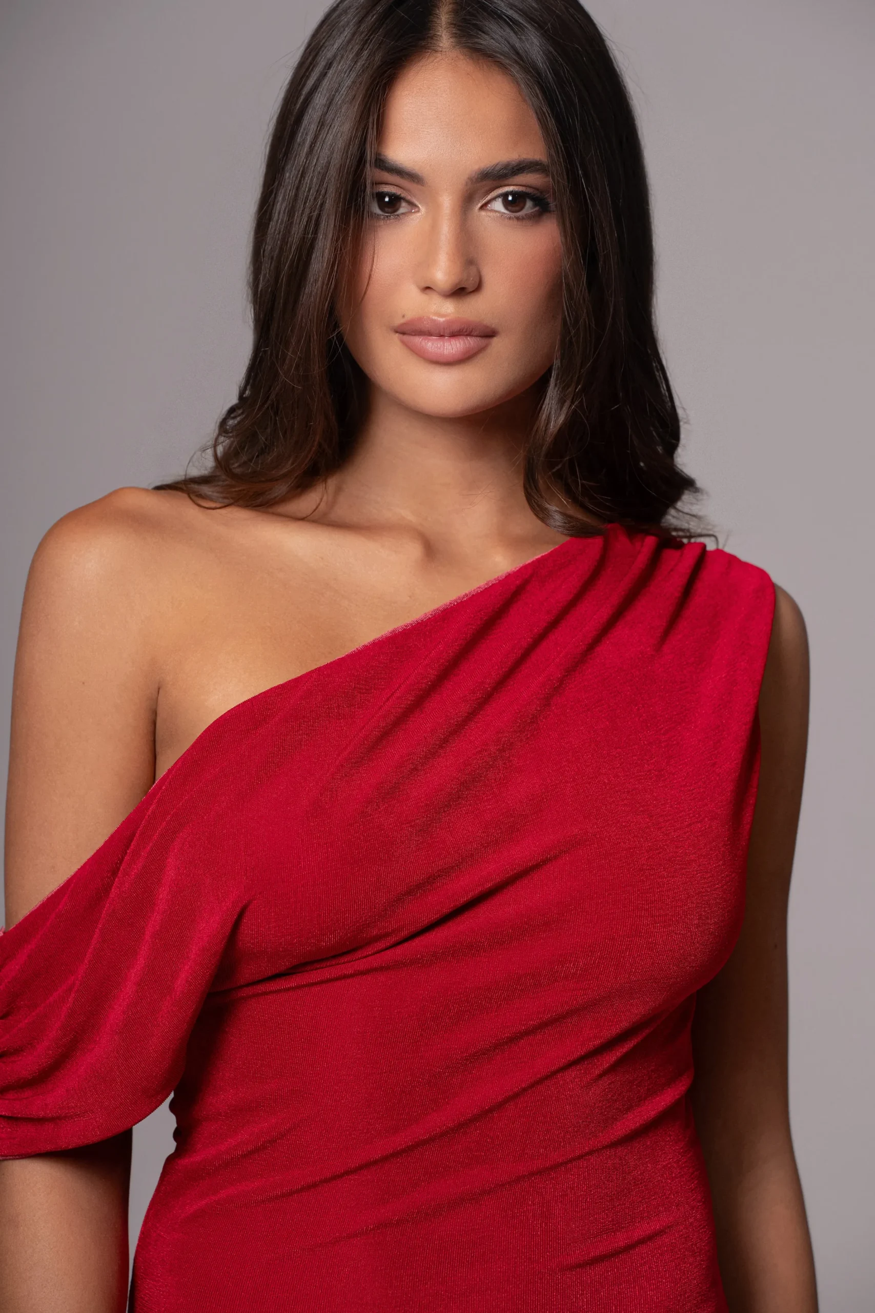 JLUXLABEL Berry/Red Classic Elegance Reversible Maxi Dress