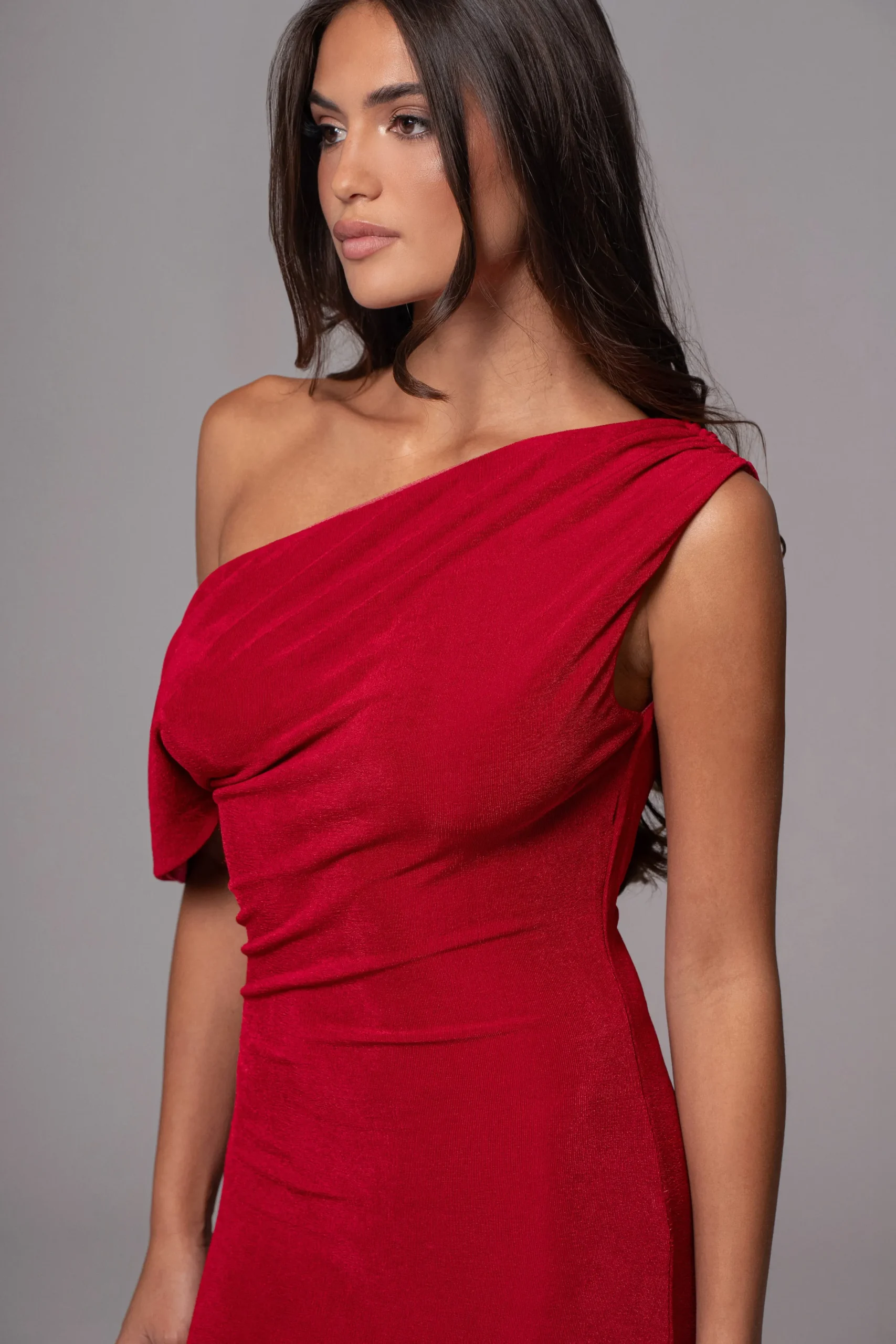 JLUXLABEL Berry/Red Classic Elegance Reversible Maxi Dress