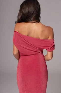JLUXLABEL Berry/Red Classic Elegance Reversible Maxi Dress