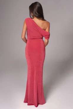 JLUXLABEL Berry/Red Classic Elegance Reversible Maxi Dress