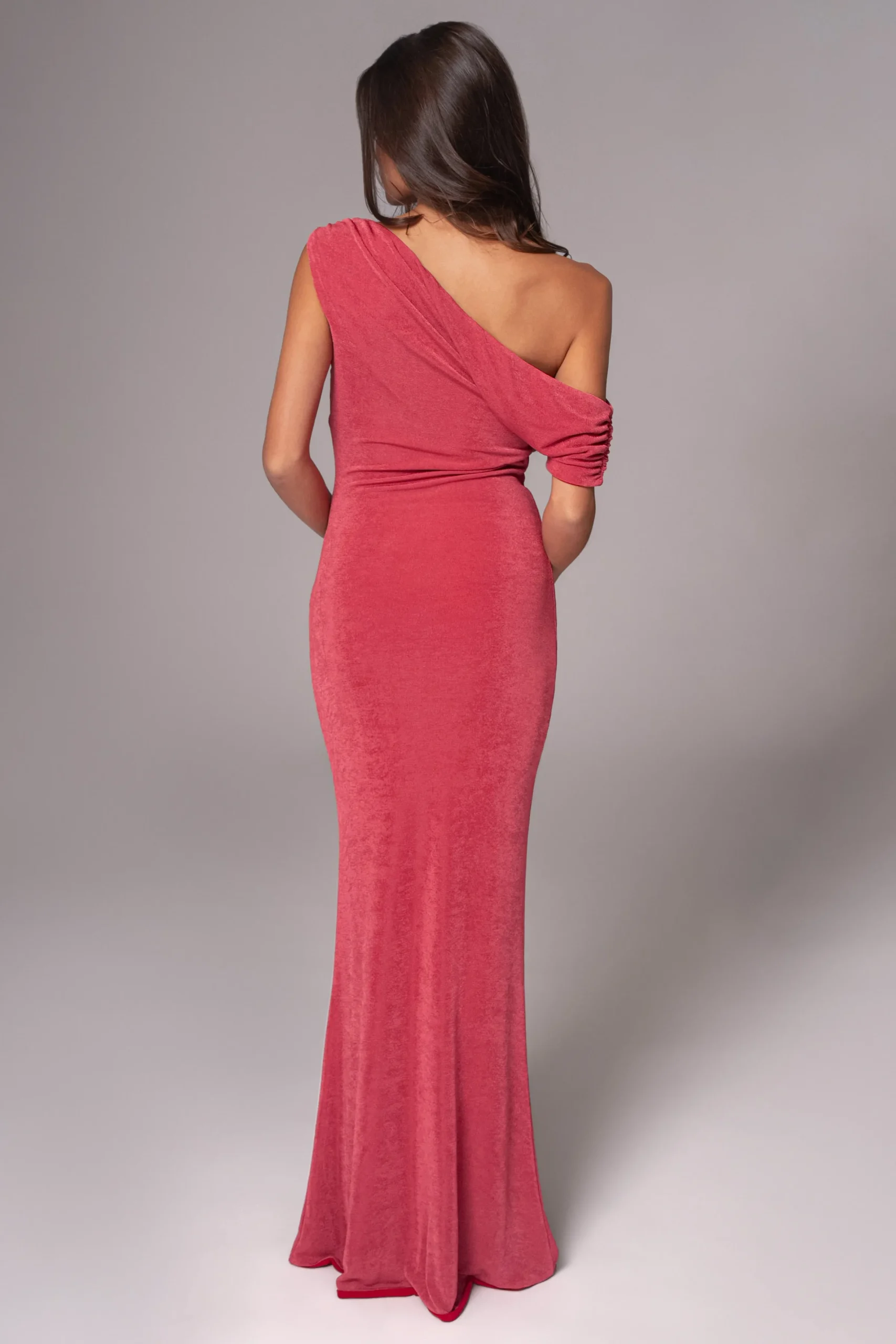 JLUXLABEL Berry/Red Classic Elegance Reversible Maxi Dress