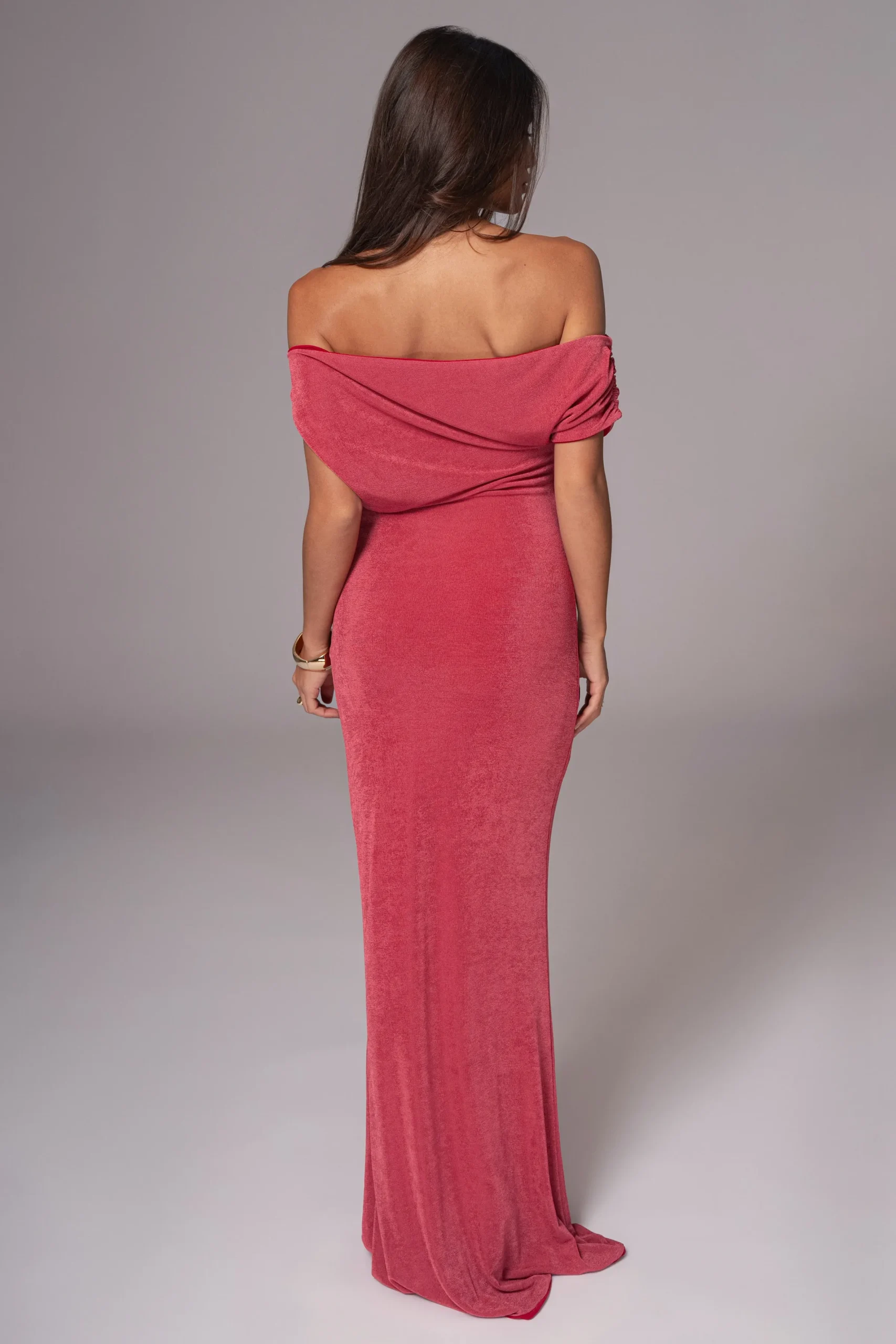 JLUXLABEL Berry/Red Classic Elegance Reversible Maxi Dress
