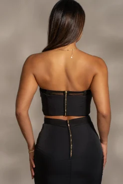 JLUXLABEL Black Addyson Skirt Set