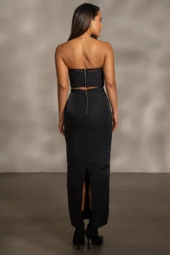 JLUXLABEL Black Addyson Skirt Set