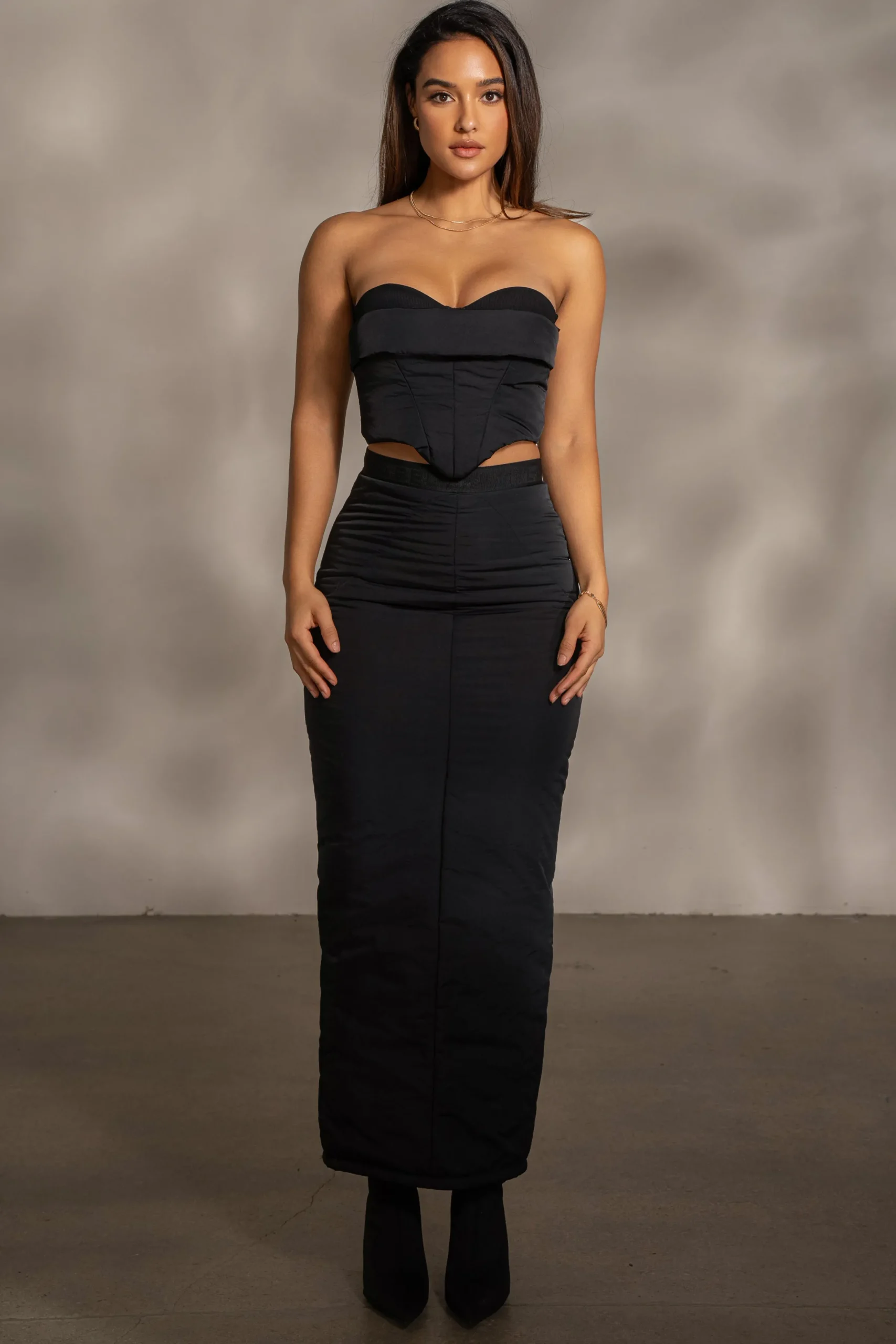 JLUXLABEL Black Addyson Skirt Set
