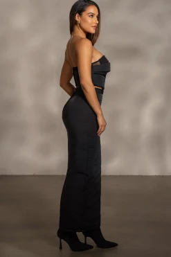JLUXLABEL Black Addyson Skirt Set