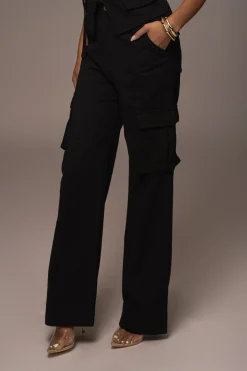 JLUXLABEL Black Aeris Pant Set