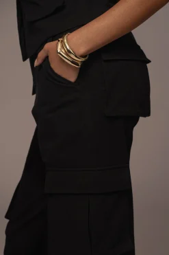 JLUXLABEL Black Aeris Pant Set