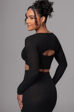 JLUXLABEL Black All About You Skirt Set