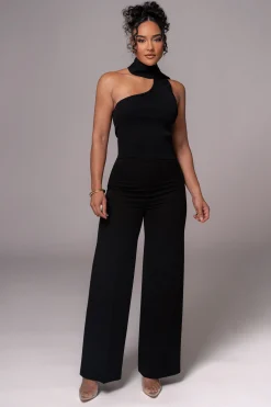 JLUXLABEL Black Anderson Ribbed Top
