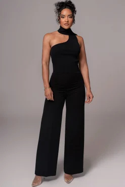 JLUXLABEL Black Anderson Ribbed Top