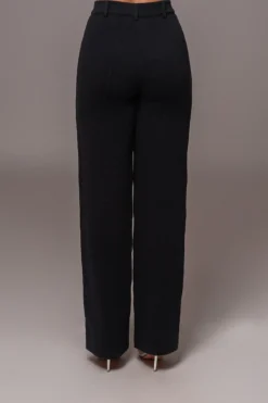 JLUXLABEL Black Back In Business Knit Trousers
