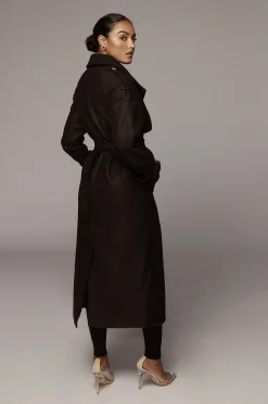 JLUXLABEL Black Beverly Trench Coat