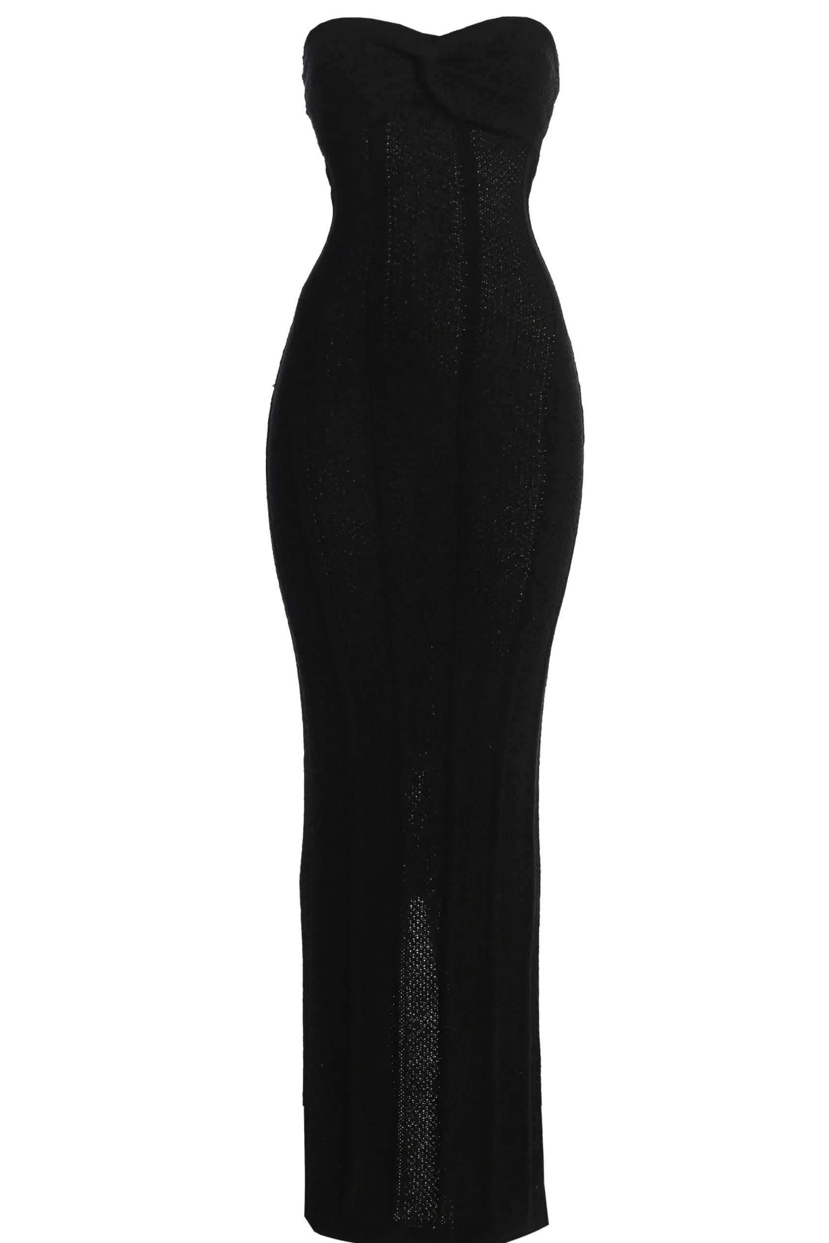 JLUXLABEL Black Blanca Strapless Maxi Dress