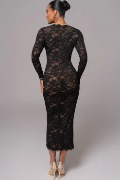 JLUXLABEL Black Canada Lace Maxi Dress