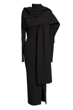 JLUXLABEL Black Cardinal Essential Knit Skirt