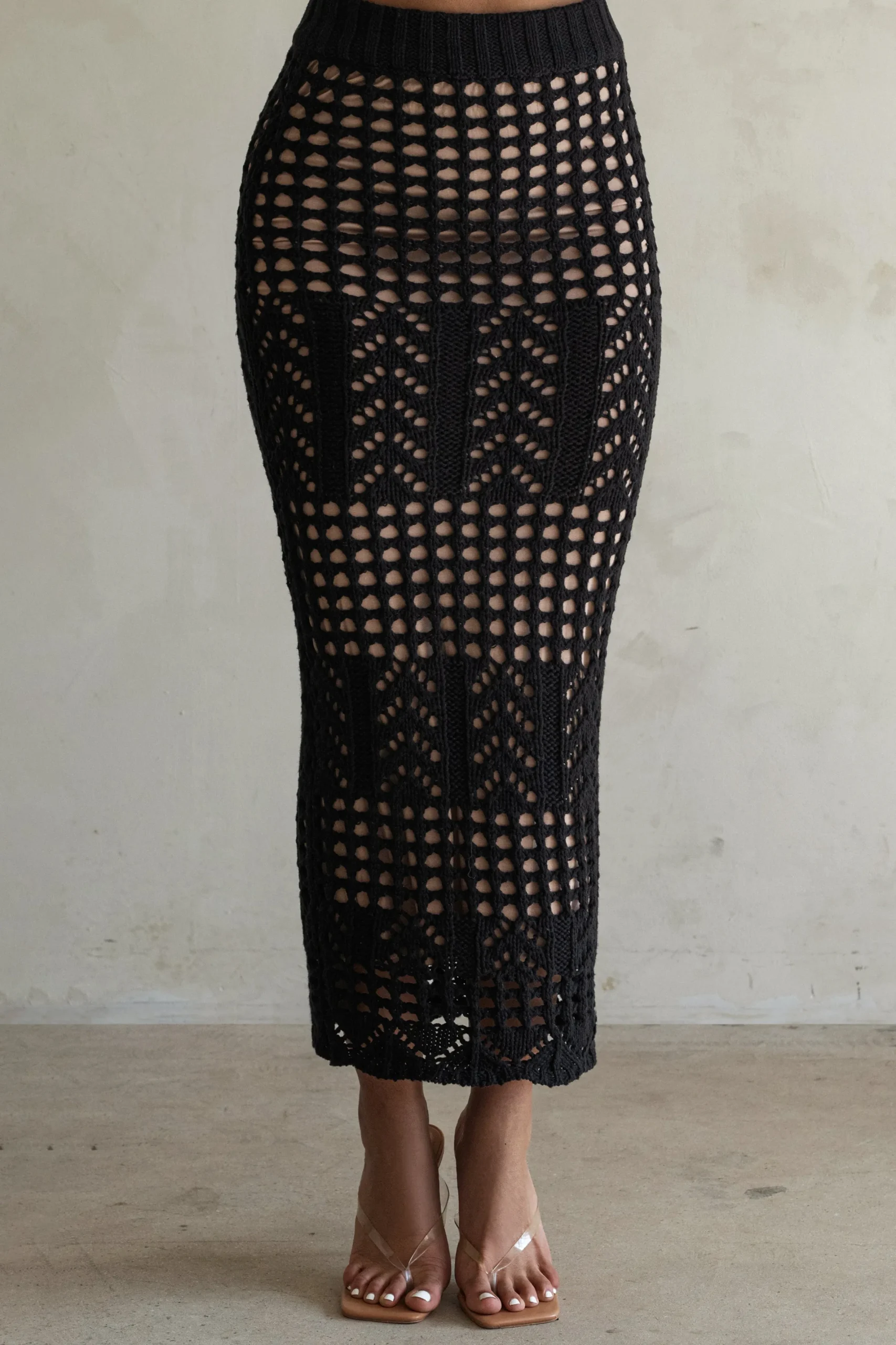 JLUXLABEL Black Caribbean Skies Skirt Set