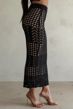 JLUXLABEL Black Caribbean Skies Skirt Set