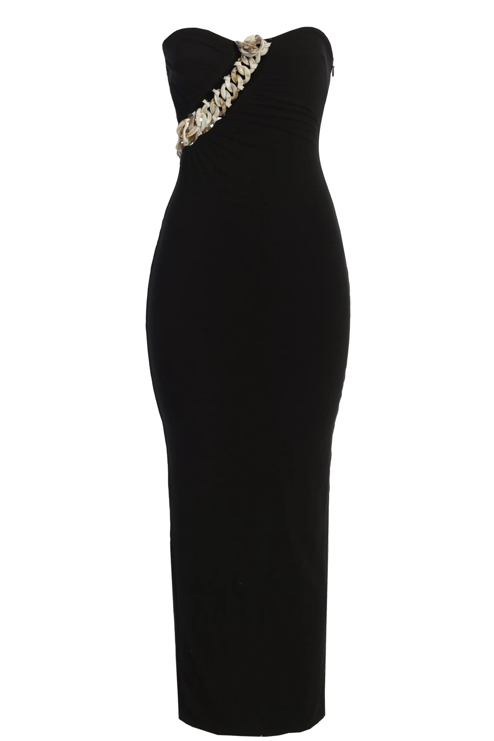 JLUXLABEL Black Clarisse One Shoulder Dress