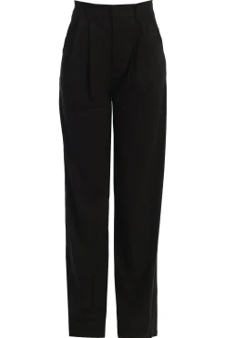 JLUXLABEL Black Classic High Rise Trousers