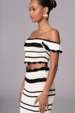 JLUXLABEL Black Corazon Ruffle Skirt Set