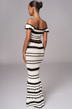 JLUXLABEL Black Corazon Ruffle Skirt Set