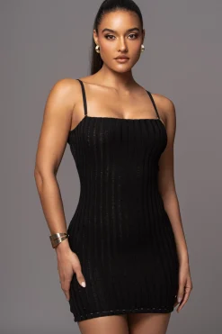 JLUXLABEL Black Cosmo Mini Dress