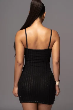 JLUXLABEL Black Cosmo Mini Dress
