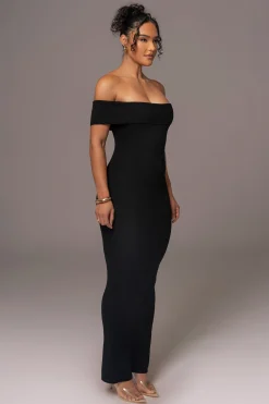 JLUXLABEL Black Custom Maxi Dress