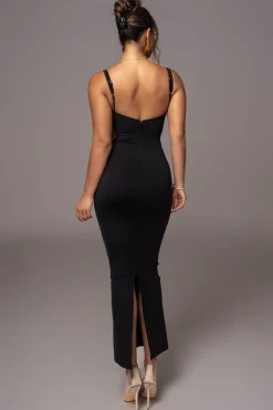 JLUXLABEL Black Enchantment Bustier Maxi Dress