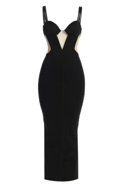 JLUXLABEL Black Enchantment Bustier Maxi Dress