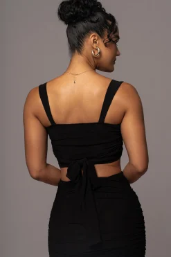 JLUXLABEL Black Extend Your Stay Skirt Set