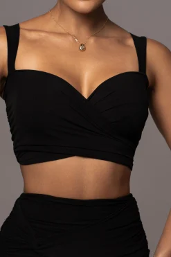 JLUXLABEL Black Extend Your Stay Skirt Set