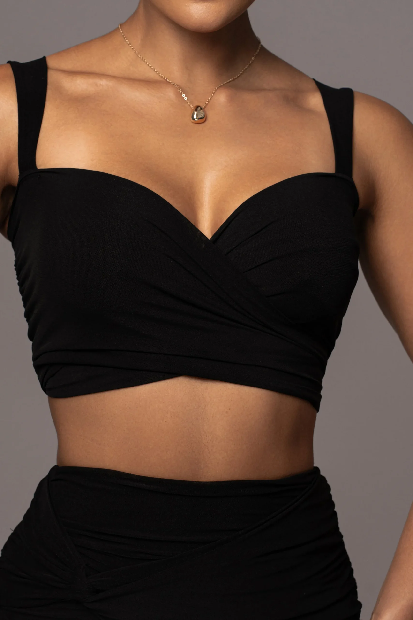 JLUXLABEL Black Extend Your Stay Skirt Set