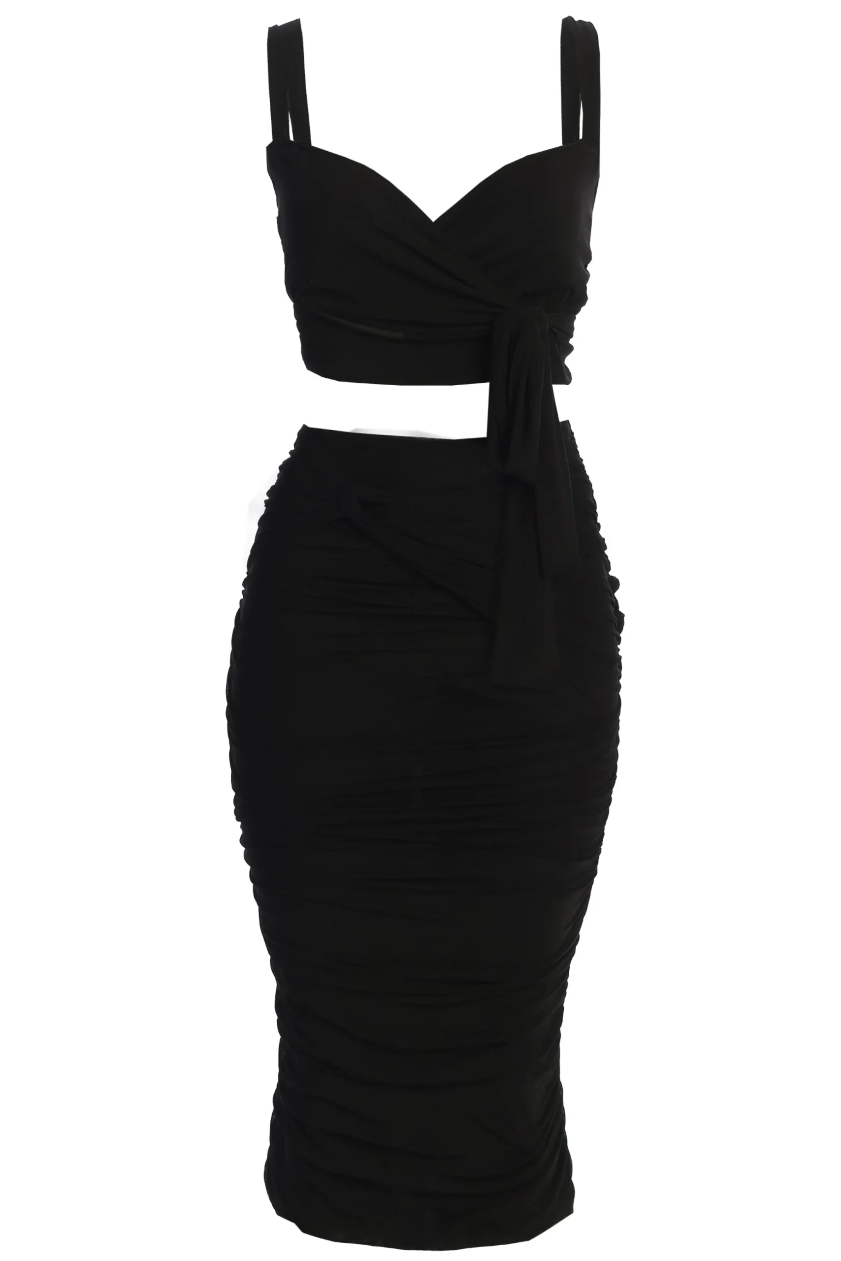 JLUXLABEL Black Extend Your Stay Skirt Set