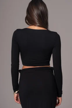 JLUXLABEL Black Geneva Skirt Set