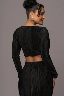 JLUXLABEL Black Haidyn Skirt Set