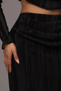 JLUXLABEL Black Haidyn Skirt Set
