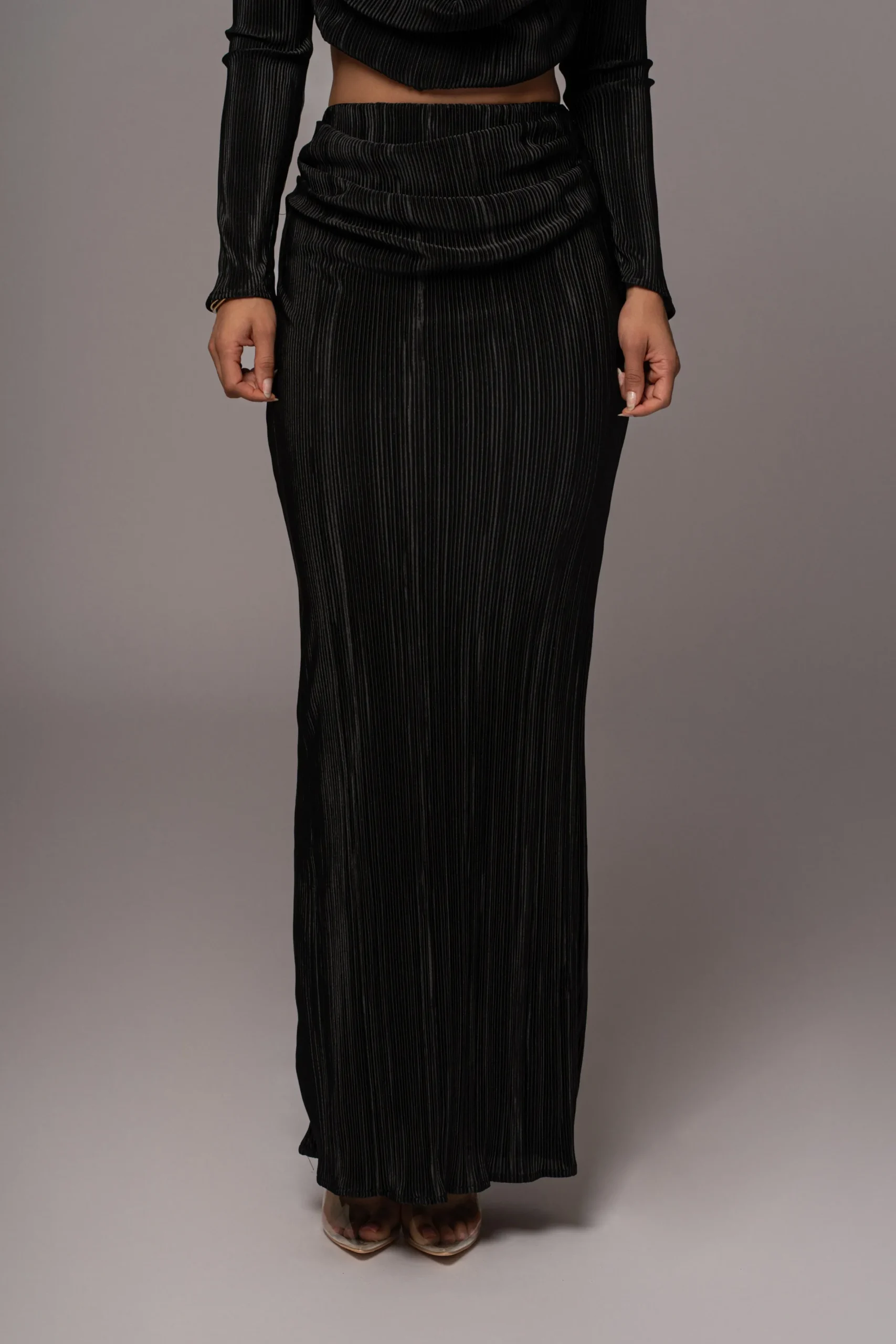 JLUXLABEL Black Haidyn Skirt Set