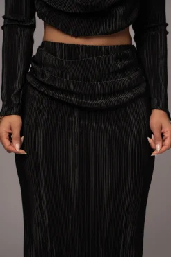 JLUXLABEL Black Haidyn Skirt Set