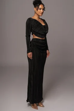 JLUXLABEL Black Haidyn Skirt Set