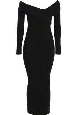JLUXLABEL Black Harper Knit Maxi Dress