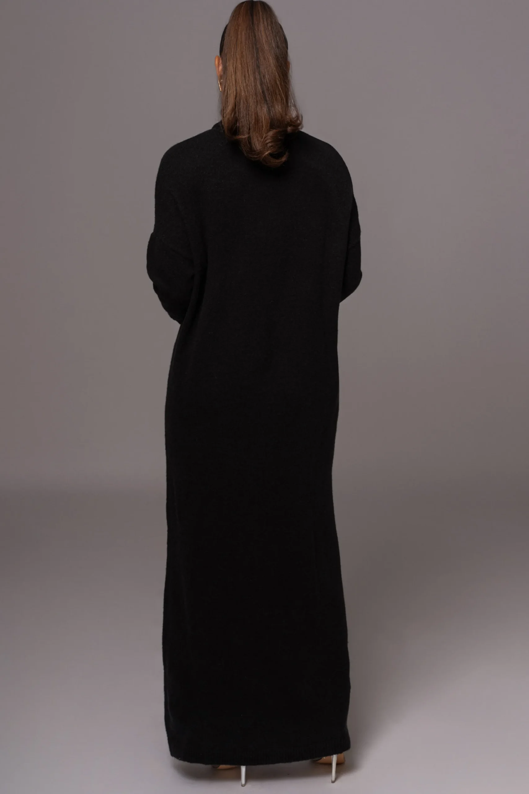 JLUXLABEL Black Hartley Knit Maxi Dress