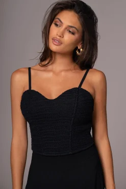 JLUXLABEL Black Lila Bustier