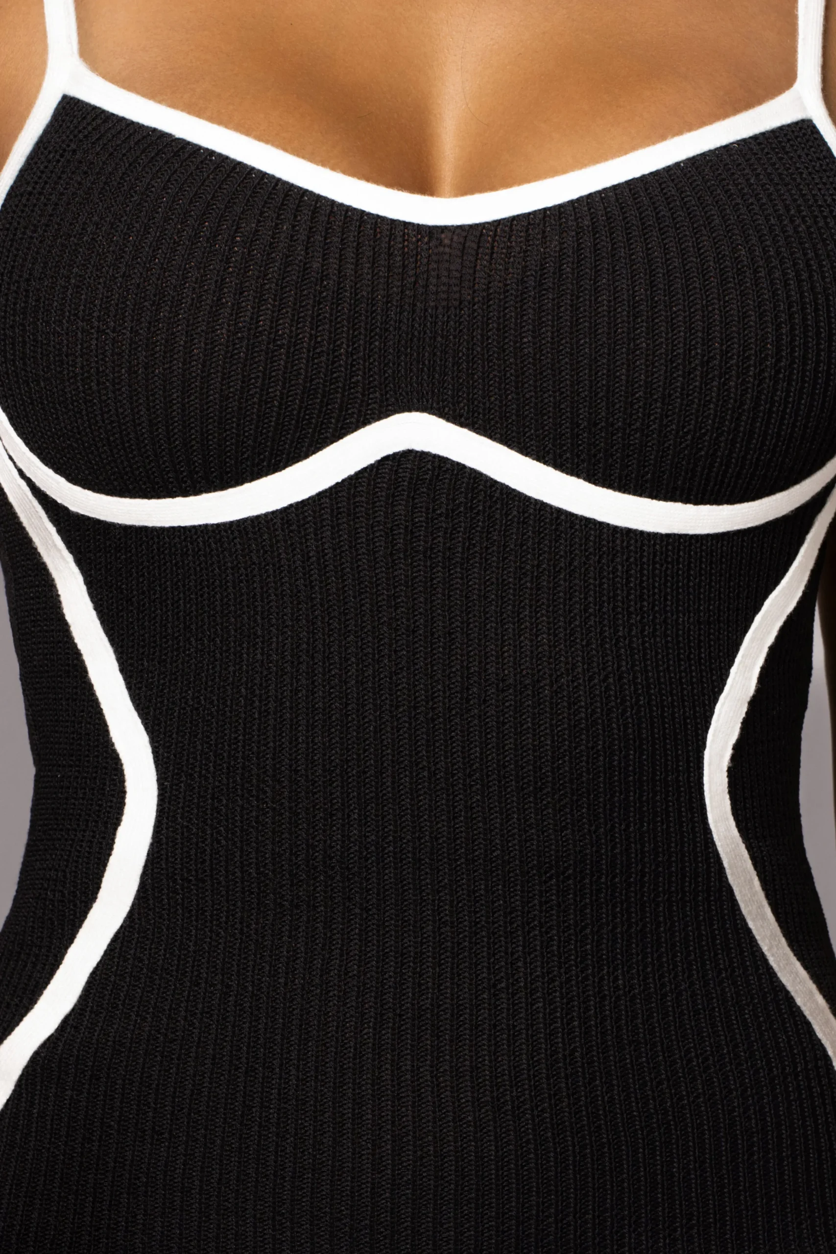 JLUXLABEL Black Model Citizen Knit Midi Dress