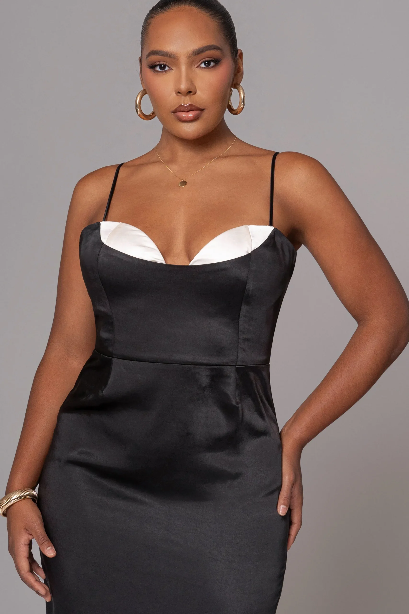 JLUXLABEL Black Moment In Time Maxi Dress